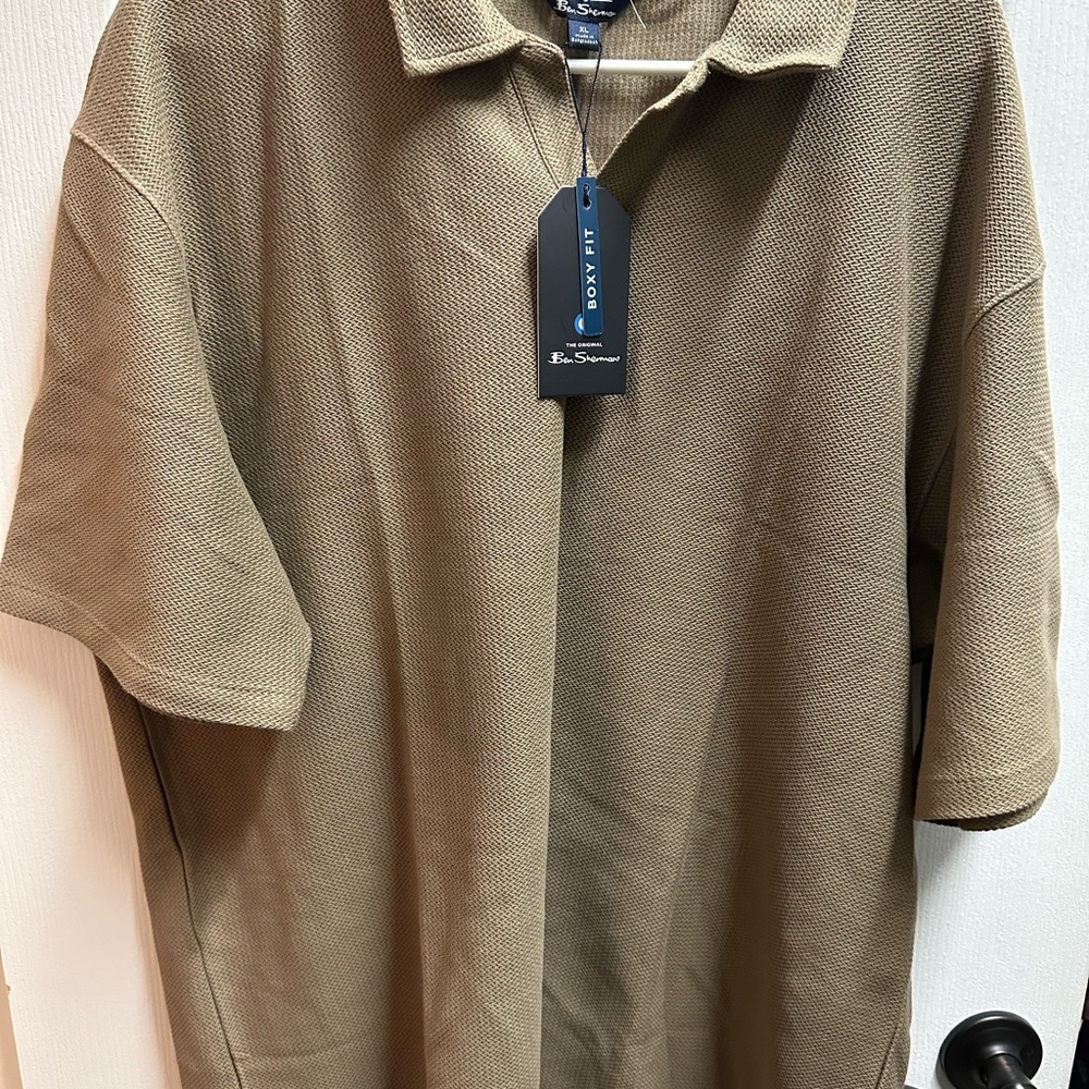 Ben Sherman's men's  light brown polo size XL/ NWT 978